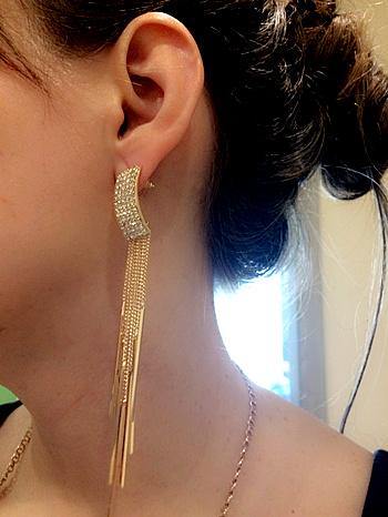 Crystal Tassel Dangle Earrings - Jenicy