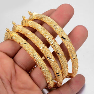 Gold Color Bangles Set for Women - Jenicy