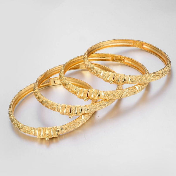 Gold Color Bangles Set for Women - Jenicy