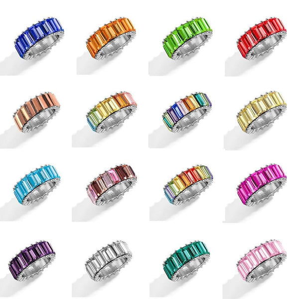 Color Crystal Band Ring - Jenicy