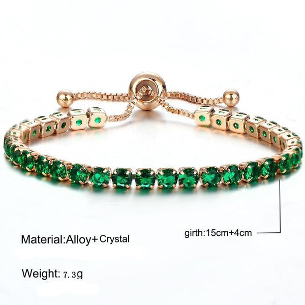 Crystal Chain Bracelet - Jenicy