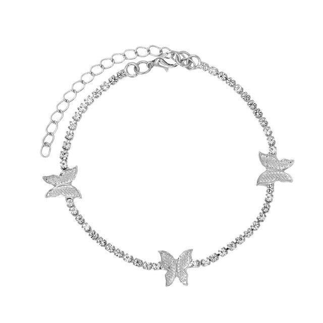 Bling Rhinestone Chain Anklet - Jenicy