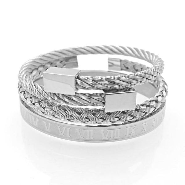 Stainless Steel Cuff Bracelet for Men - Jenicy
