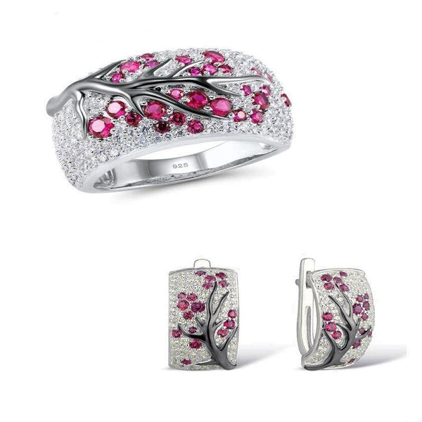 Pink Tree Jewelry Set - Jenicy