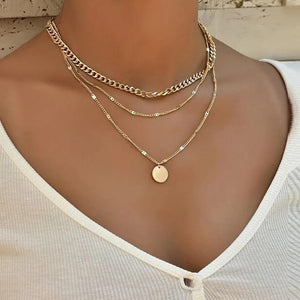 Vintage Pendant Multi Layers Necklace - Jenicy