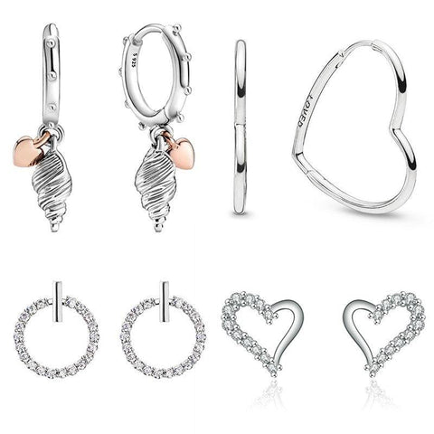 925 Silver Hoop Earrings - Jenicy