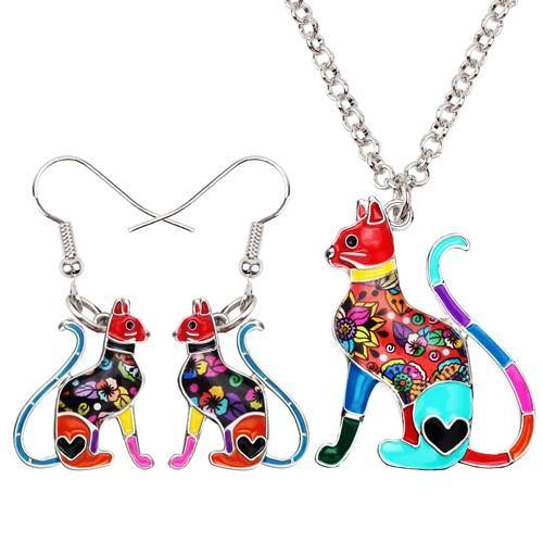 Kitten Cat Jewelry Set - Jenicy