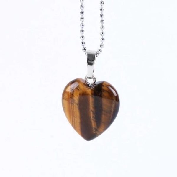 Heart Natural Stone Necklace - Jenicy