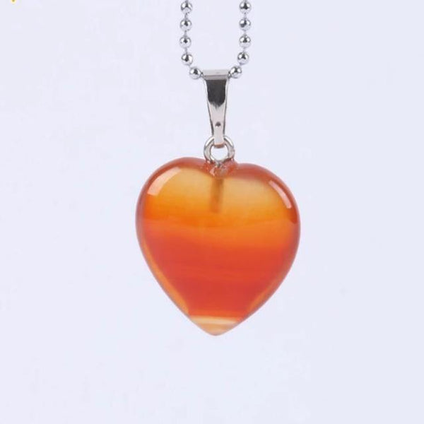 Heart Natural Stone Necklace - Jenicy