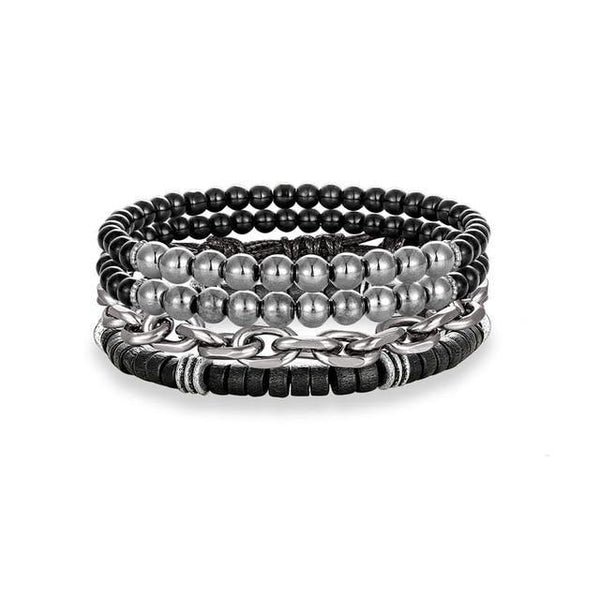 Charm Beaded Chain Bracelets Set - Jenicy