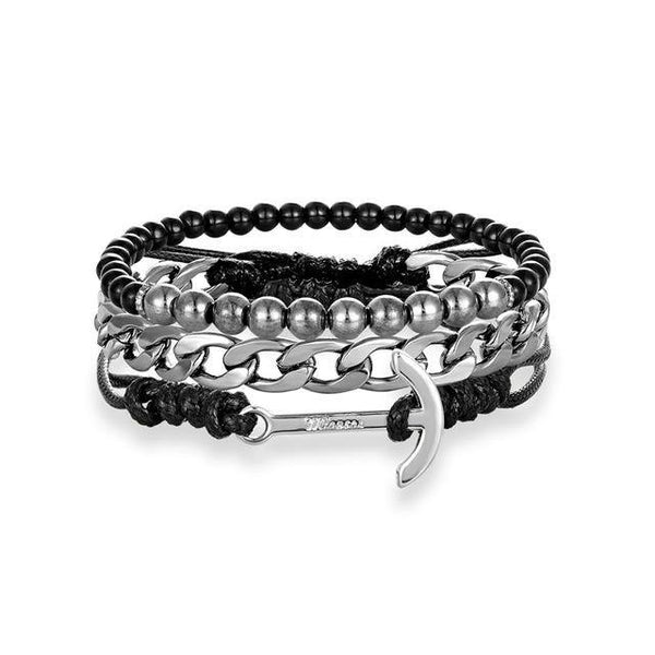 Charm Beaded Chain Bracelets Set - Jenicy