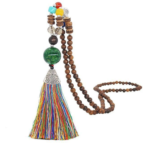 Tassel Pendant Beaded Necklaces - Jenicy