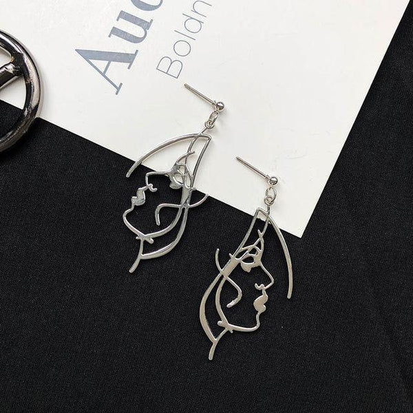 Abstract Hollow Drop Earrings - Jenicy