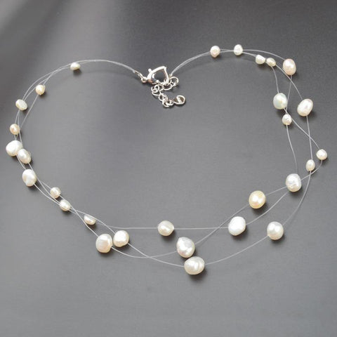 Natural Freshwater Pearls Choker Necklace for Women - Jenicy