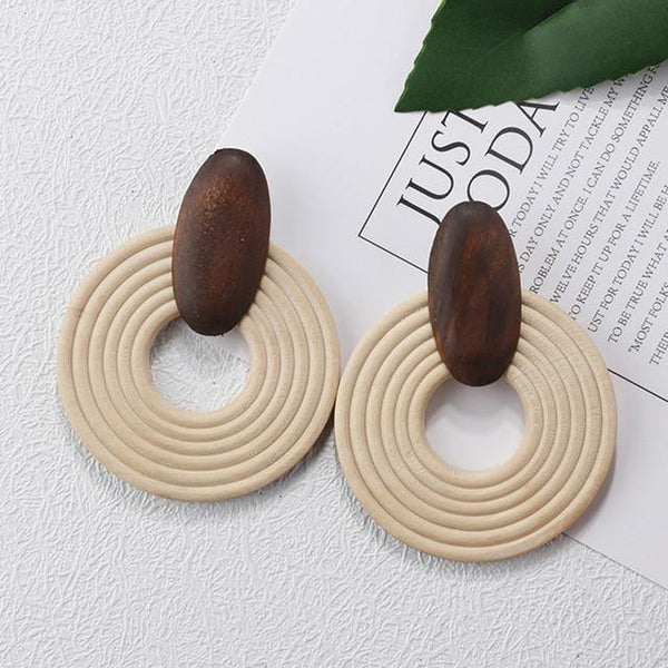 Handmade Wooden Earrings - Jenicy