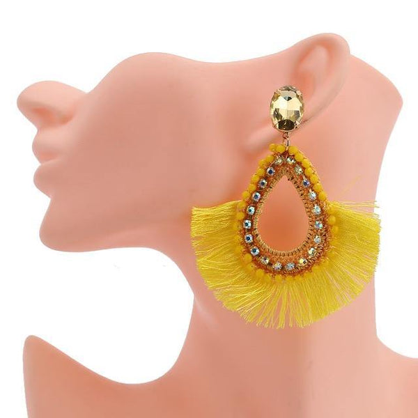 Vintage Tassel Dangle Earrings - Jenicy