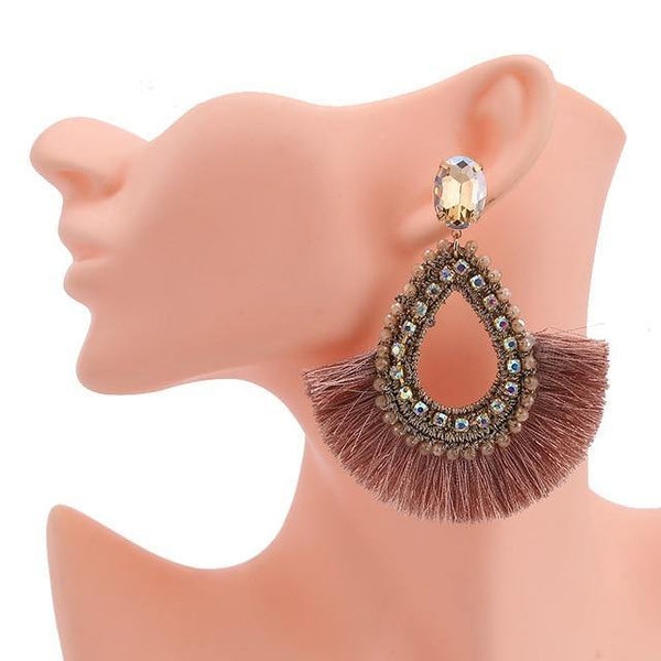 Vintage Tassel Dangle Earrings - Jenicy