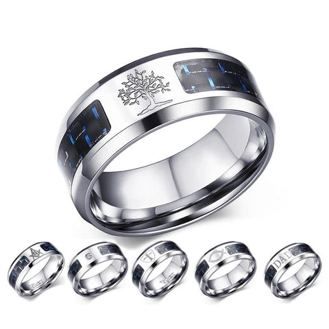 Stainless Steel Cocktail Band Ring - Jenicy